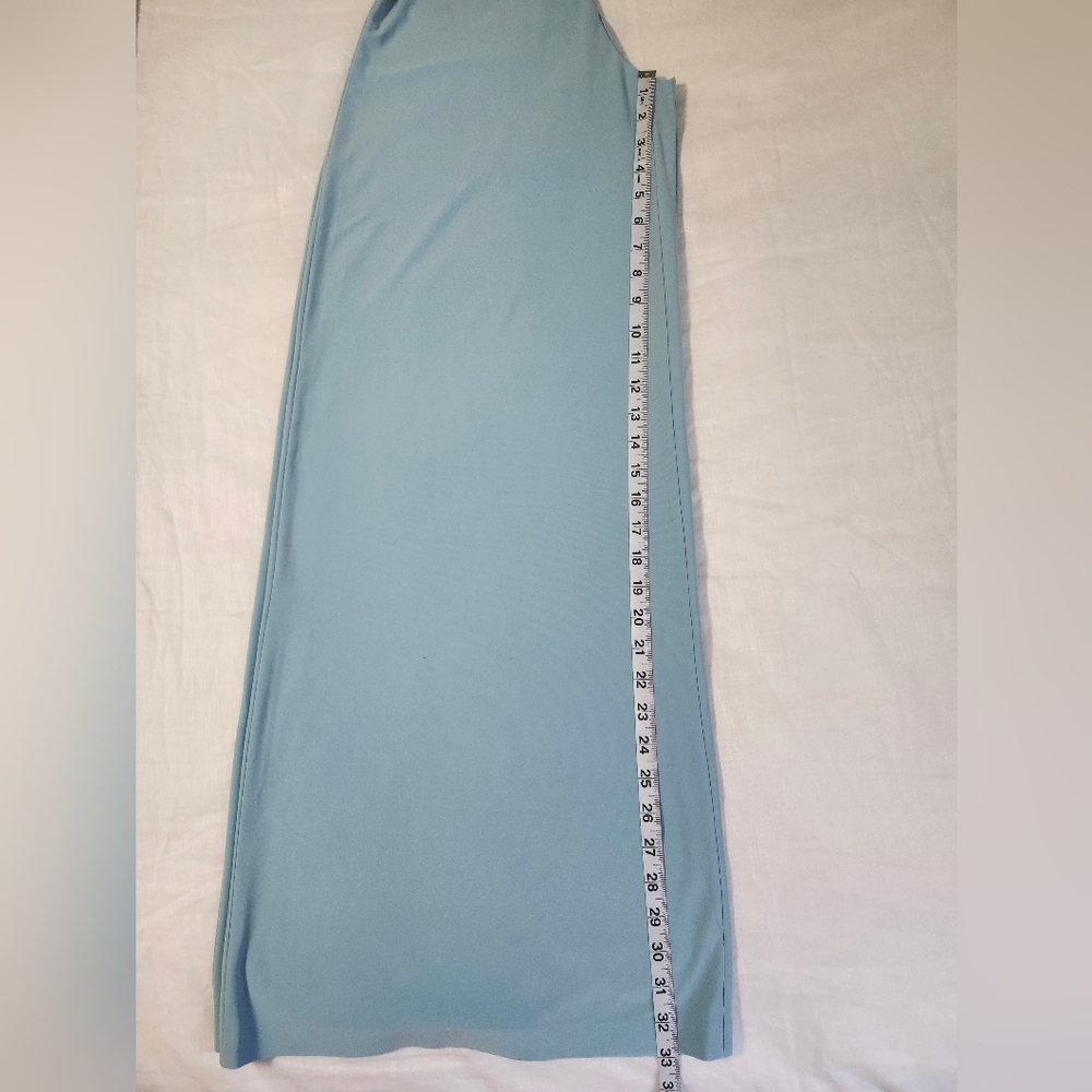 NWT Norma Kamali x REVOLVE Low Back Slip Jumpsuit in Powder Blue Size M - Picture 12 of 13